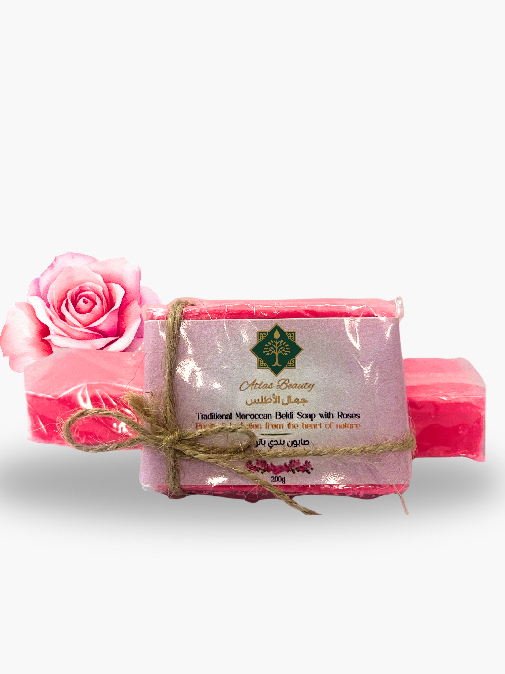 Rock soap with roses